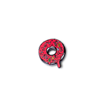 Pink donut with DOAF logo text on a white background