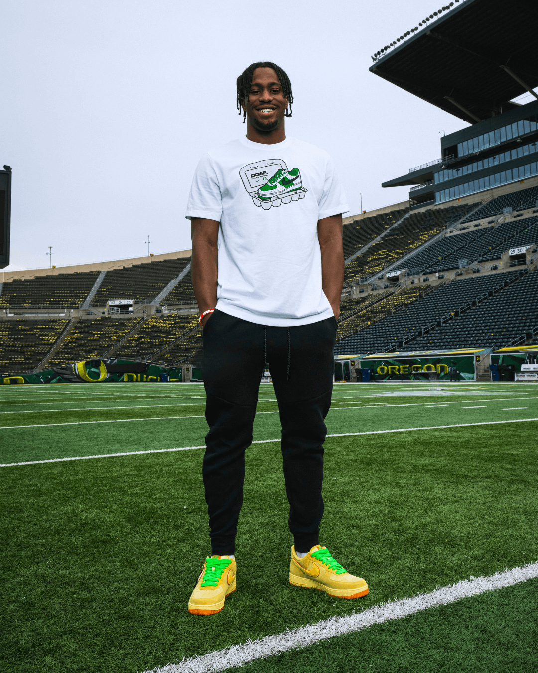 Hatched Heat Collection Egg Tee