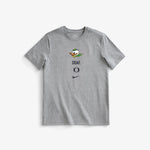 Gray t-shirt with a Oregon duck logo and DOAF, NIKE Swoosh branding