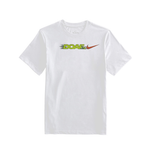 White t-shirt with a DOAF logo on a white background